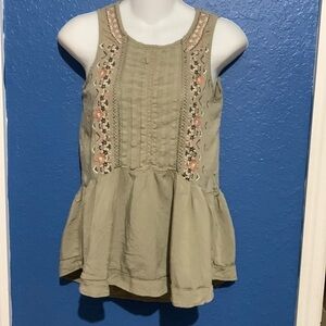 Knox Rose Olive Green Top